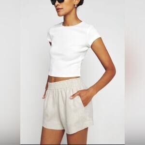 Reformation Cream Women's Shorts
